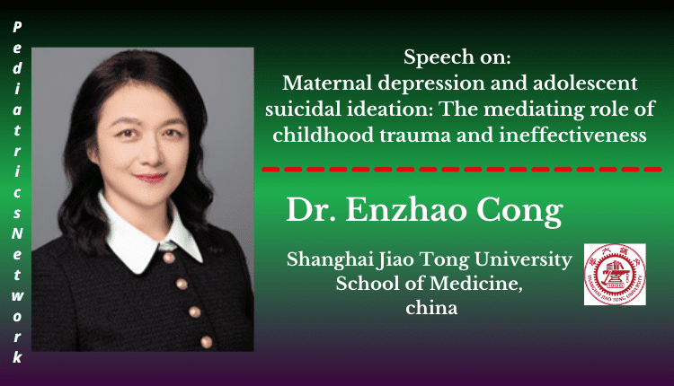 Dr. Enzhao Cong | Speaker | Pediatrics Network 2023